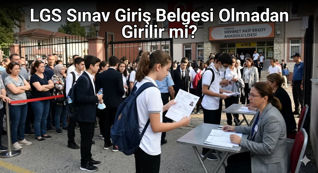 LGS Sınav Giriş Belgesi Olmadan Girilir mi?
